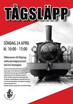 Affisch för Tågsläpp 2016. Klicka för större bild!
