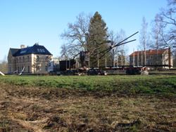 Loading the rails in Uttersberg. Click for more pictures!