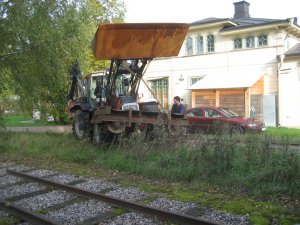 Der Tafelwagen am nördlichen Lokschuppengleis. Klicken Sie für ein grösseres Bild! (1,29 MB)