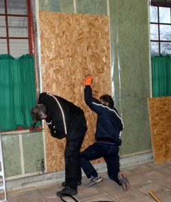 Insulating the engine shed. Click for a link to the minutes of the committee meeting!